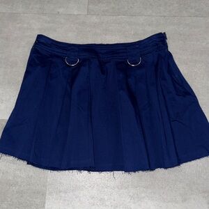Forever 21 Blue Skater Mini Skirt